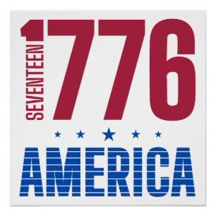 Póster 1776 América 250 anos liberdade histórica