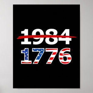 Poster 1776 American Patriot Design Company Resiste 1984 