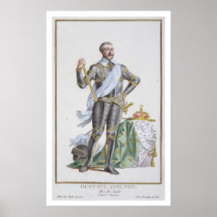 Póster 1778-1837) reis de Gustavus IV Adolphus (da suecia