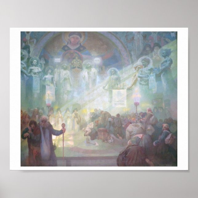 Poster #17 Santo Monte Athos, Mucha (Frente)