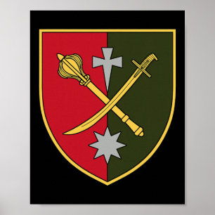 Poster 18º Corpo do Exército (Ucrânia) Militar Ucraniano