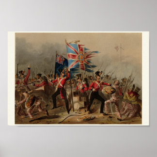 Póster 18º Regimento Real Irlandês em Amoy China