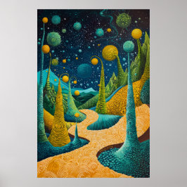 Poster 1815 Surrealista Cósmica Dreamscape