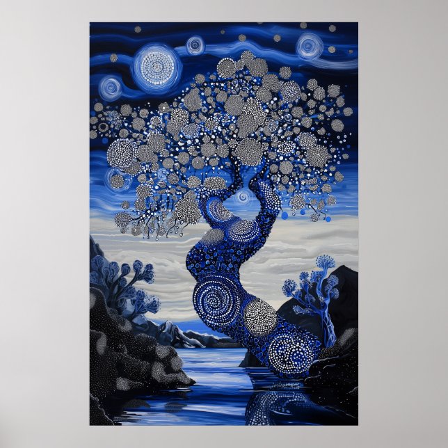 Poster 1821 Dreamscape Surrealista Cósmico (Frente)