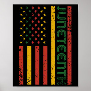 Poster 1865 Décima Sétima História Negra - África Bandeir