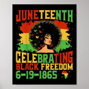 Poster 1865 Décima Sétima Meninas Crianças Celebrando Neg