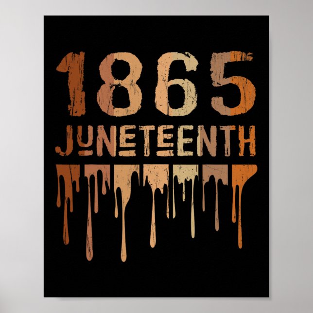 Poster 1865 Melanato do Orgulho Negro Melanin (Frente)