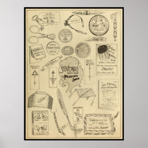 Poster 1894 da arte do anúncio da mostra da