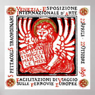 Poster 1895 da arte de Veneza