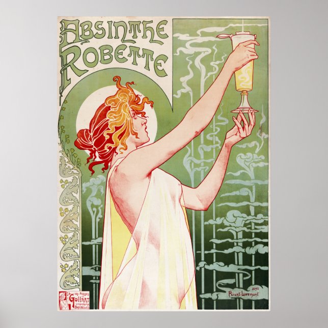 Poster 1896 Absinthe Robette (Frente)