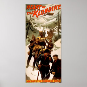 PÓSTER 1897 KLONDIKE DOURADO RUSH