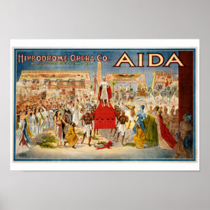 Poster 1898 da ópera de Aida