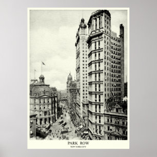 Póster 1898 Park Row, Nova Iorque