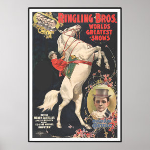 POSTER 1899 do CIRCO de Ringling Bros