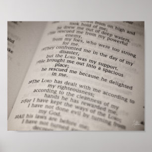 Poster 18:19 do salmo [impressão]