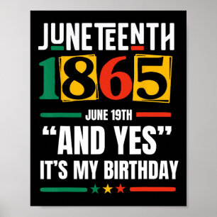Poster 18 de junho de 1865 História Negra Mês e Sim É M