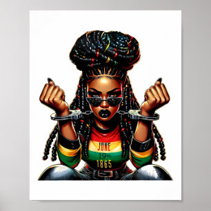 Poster 18 de junho de 1865 Quebrando Cada Cadeado African