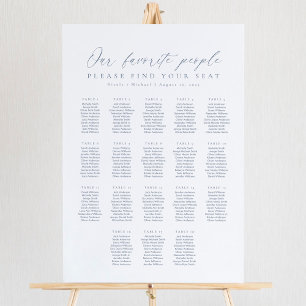 Poster 18 Mesas Nosso Gráfico de Assentos de Pessoas Favo