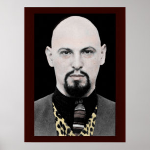 Poster 18x24 do retrato de Anton LaVey