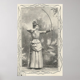 Póster 1904 Female Archery Champion