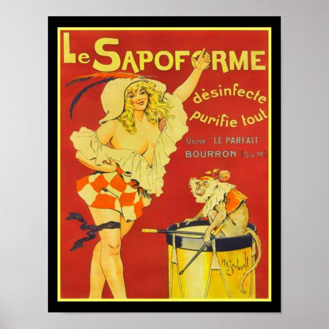 Poster 1910 Francês Le Sapoforme Desinfecte Ad (Frente)