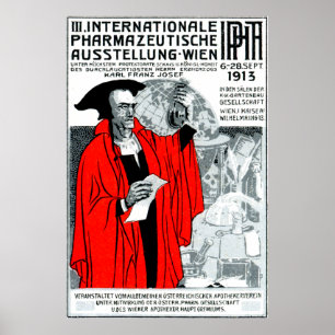 Poster 1913 da farmácia de Viena