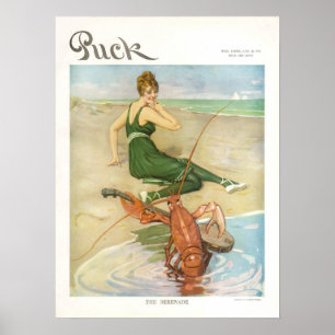 Poster 1914, praia da capa de revista do disco do