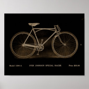 Poster 1915 da arte do anúncio da bicicleta de