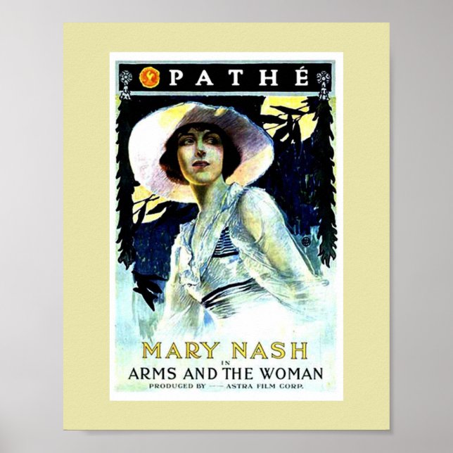 Poster 1916 Film Arms e a Mulher (Frente)