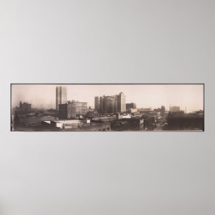 Póster 1916 vista panorâmica, foto longa da jarda do AL