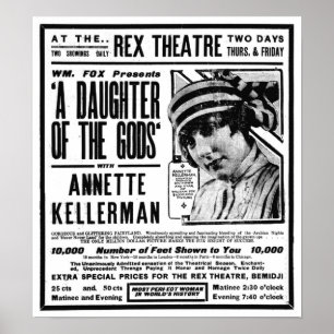 Poster 1918 do anúncio do filme do vintage de