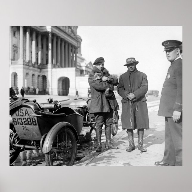 Póster 1918 Motorcycle Road Trip (Frente)