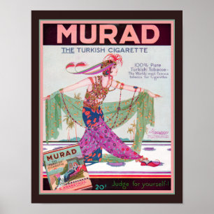 Poster 1919 Cigarro Turco Murad