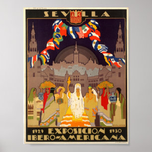 Poster 1919 da expo da espanha de Sevilha do