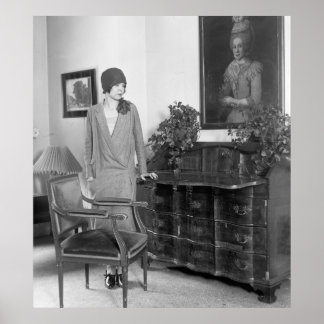 Póster 1920 Fashion Cloche Hat