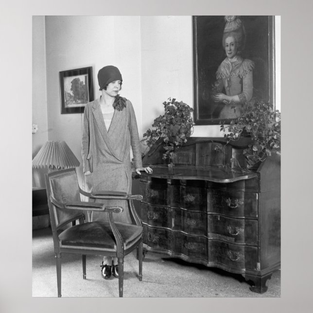 Póster 1920 Fashion Cloche Hat (Frente)