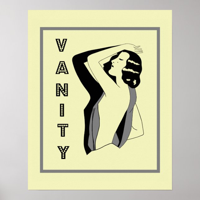 Póster 1920 Retro Vanity (Frente)
