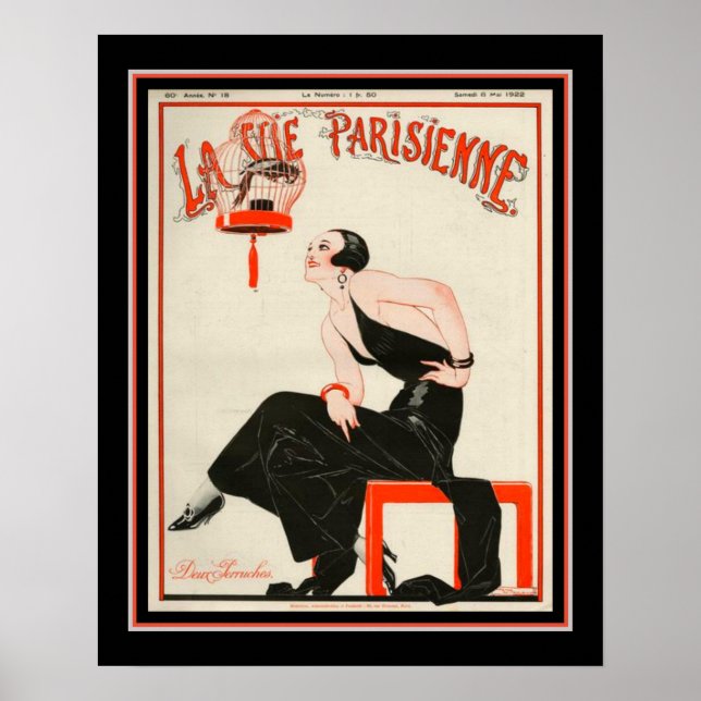 Poster 1922 Art Deco La Vie Parisienne (Frente)
