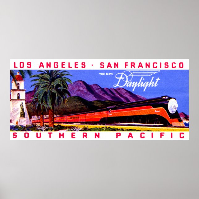 Póster 1922 Comboio-ferroviário à luz do dia (Frente)