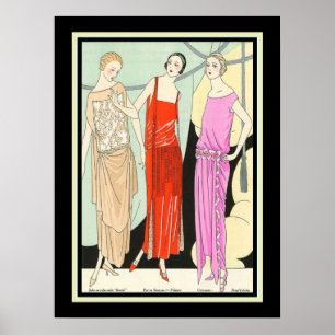 Poster 1922 da "art deco de Beaute da gota arte"