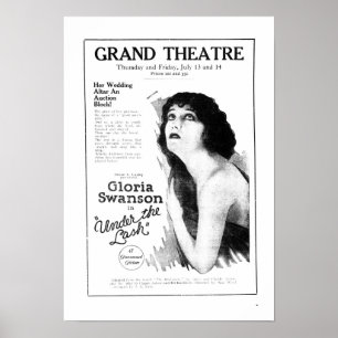 Poster 1922 do anúncio do filme do vintage de
