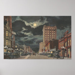 Poster 1922 Rua Tryon ~ Charlotte, NC