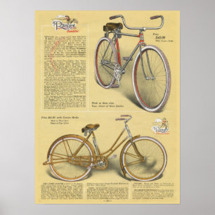 Poster 1923 da arte do anúncio da bicicleta do