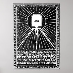 Poster 1923 da expo da foto de Turin