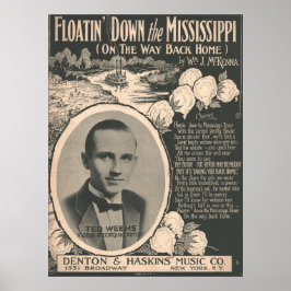 Poster 1924 Inundando no Mississippi