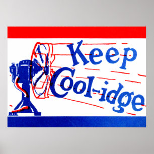 Poster 1924 mantenha Coolidge