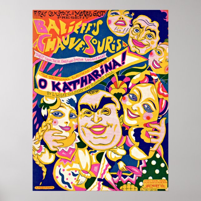 Poster 1924 "O Katharina" - partituras (Frente)
