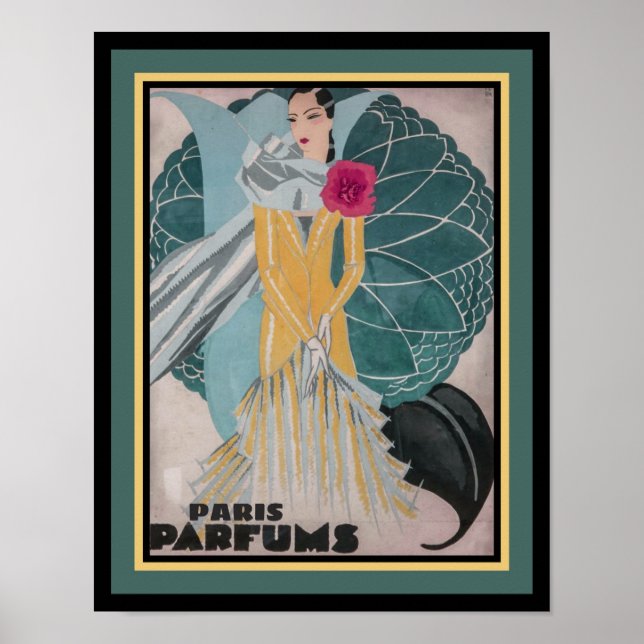 Poster 1925 Art Deco Paris Perfume (Frente)