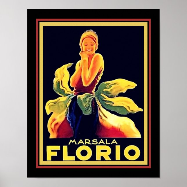 Poster 1925 Florio Marsala Wine Ad (Frente)