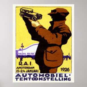 Poster 1926 da feira automóvel